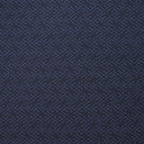 Jersey de coton imprimé monogramme fond bleu marine