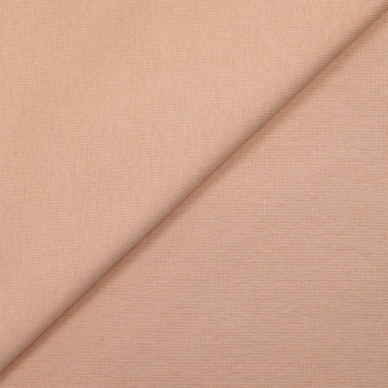 Jersey de coton interlock rose saumon