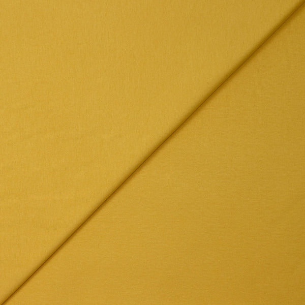 Jersey de coton jaune mimosa