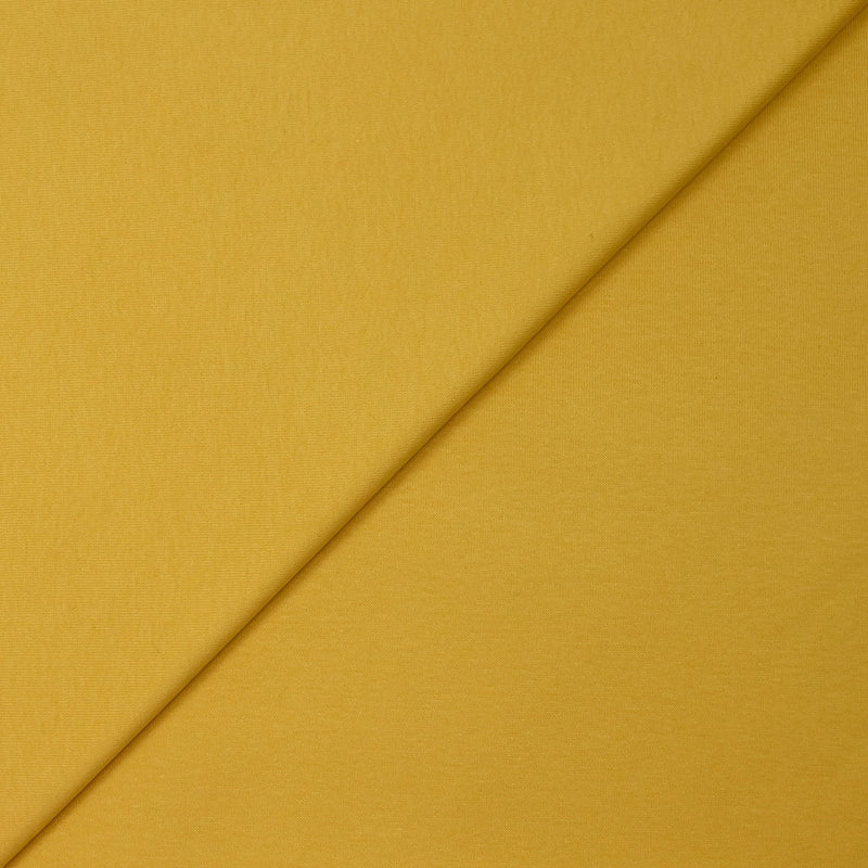 Jersey de coton jaune mimosa