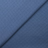 Jersey de coton matelassé Josie bleu barbeau