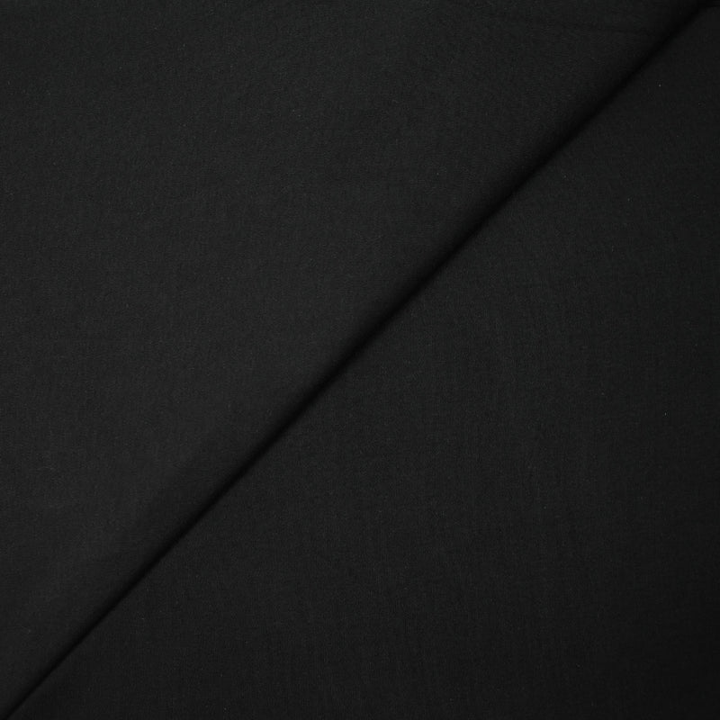 Jersey de coton noir corbeau