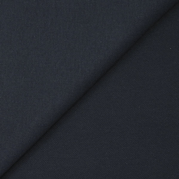 Jersey de coton piqué lourd bleu nuit