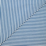 Jersey de coton rayé 5 mm bleu et blanc