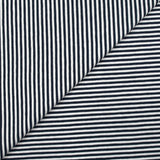 Jersey de coton rayé marinière bleu nuit et blanc