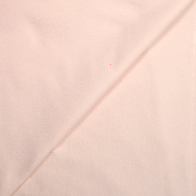 Jersey de coton rose dragée