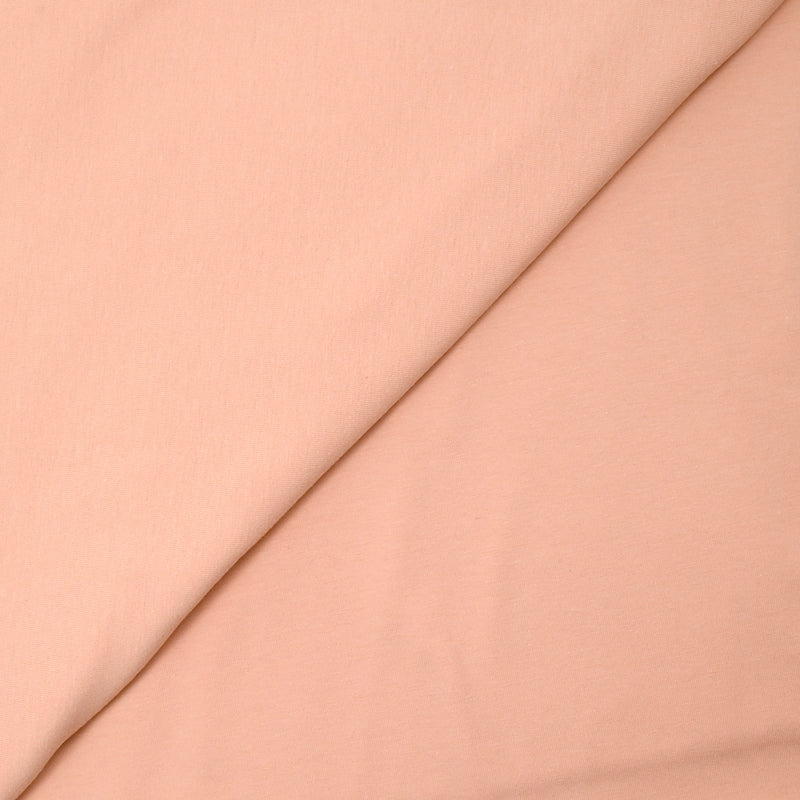 Jersey de coton rose pêche