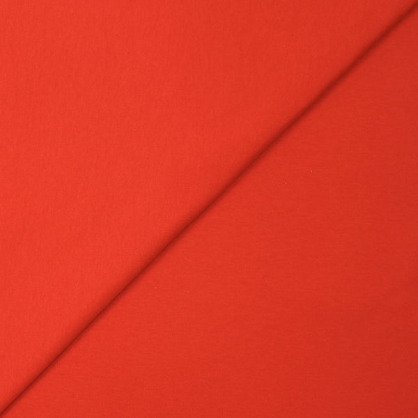 Jersey de coton rouge feu