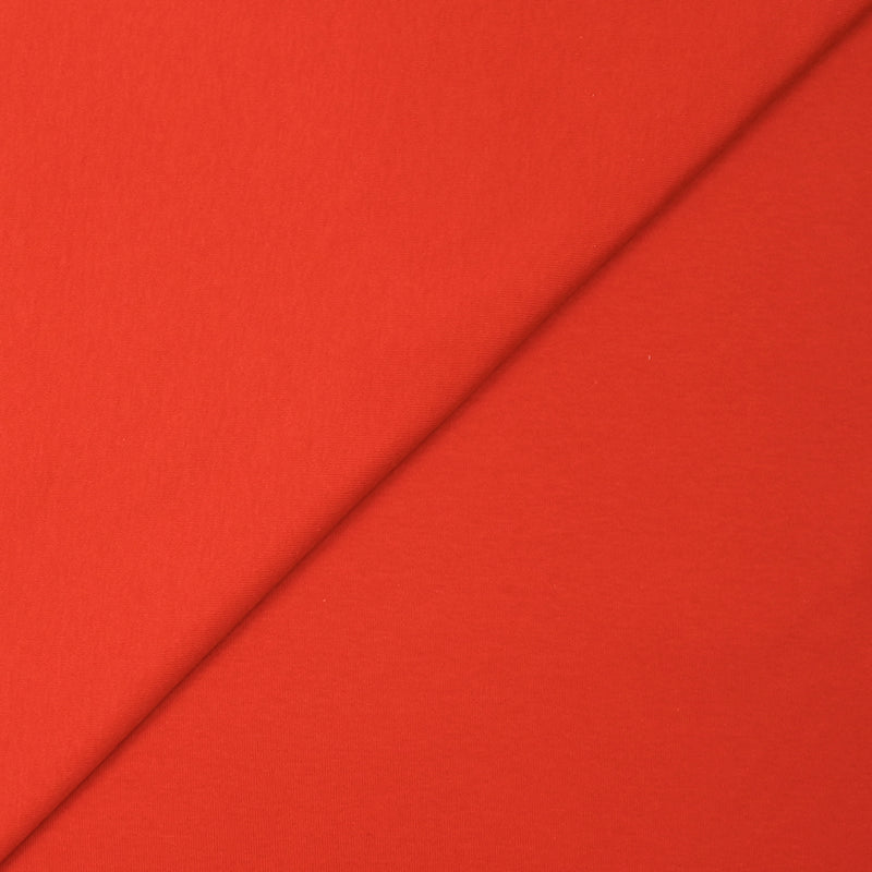 Jersey de coton rouge feu