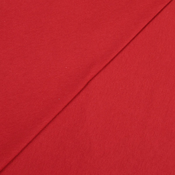 Jersey de coton rouge pivoine