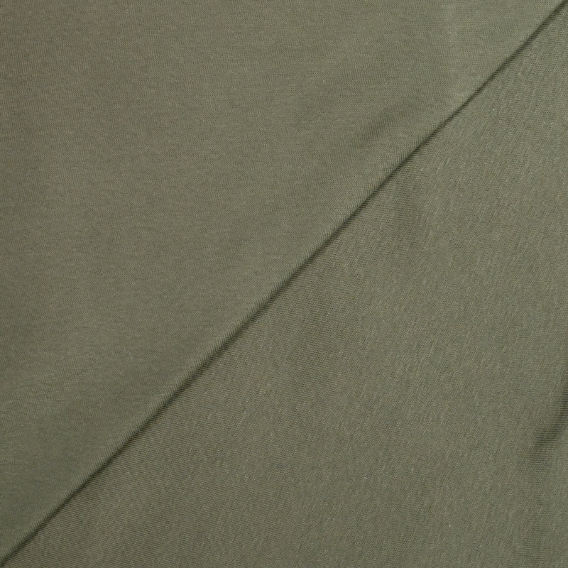 Jersey de coton vert militaire