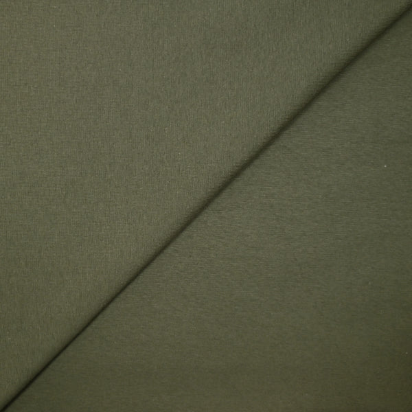Jersey de coton vert olive