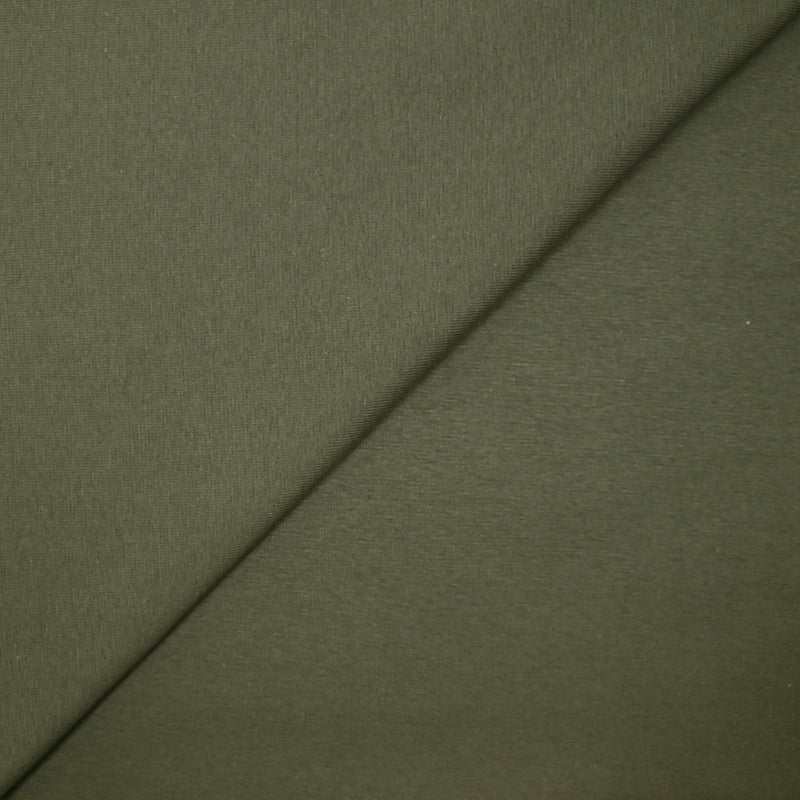 Jersey de coton vert olive