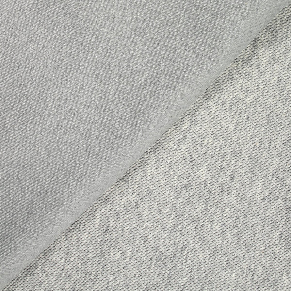 Jersey de polycoton envers piqué gris