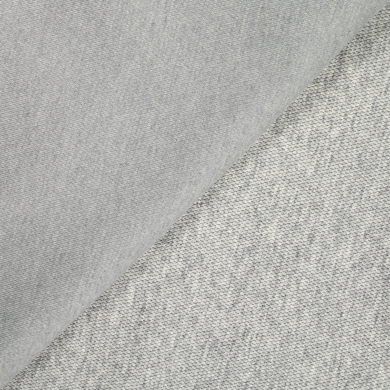 Jersey de polycoton envers piqué gris