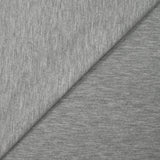 Jersey de polycoton gris clair chiné