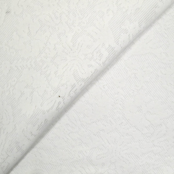 Jersey de polyester dévoré blanc