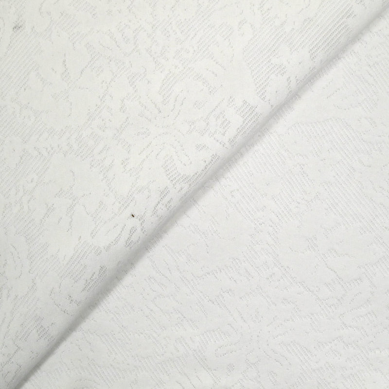 Jersey de polyester dévoré blanc