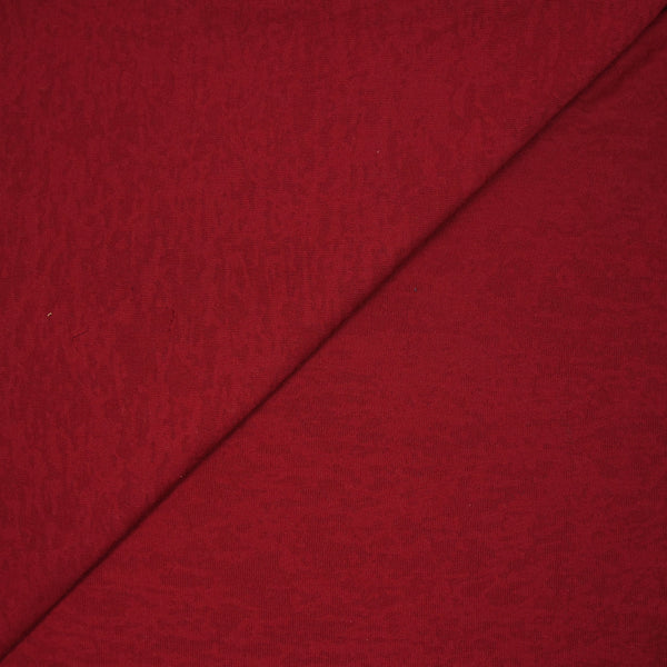 Jersey de polyester dévoré rouge