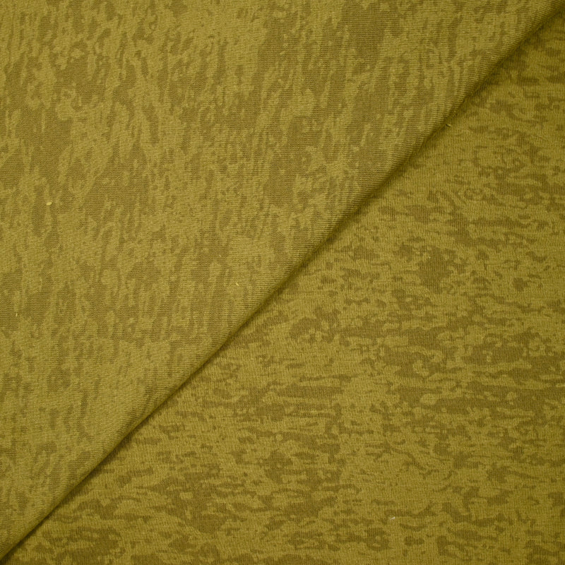 Jersey de polyester dévoré vert olive