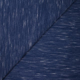 Jersey de polyester flammé blanc fond bleu cobalt