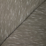 Jersey de polyester flammé blanc fond taupe