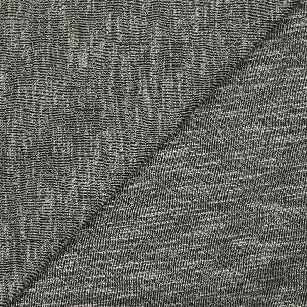 Jersey de polyester gris chiné