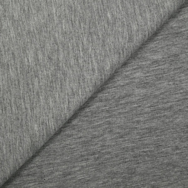 Jersey de polyester gris clair chiné