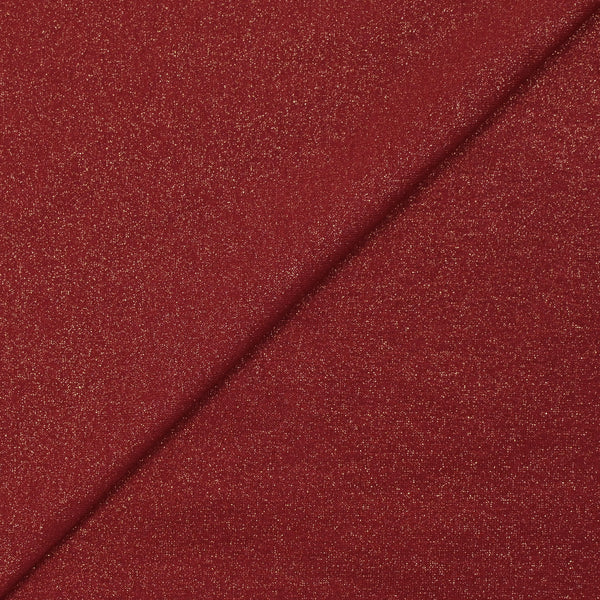 Jersey de polyester irisé doré fond rouge