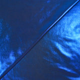 Jersey de polyester lamé bleu roi
