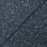 Jersey de polyester moucheté fond marine