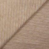 Jersey de polyviscose rayé Lurex fond pêche chiné