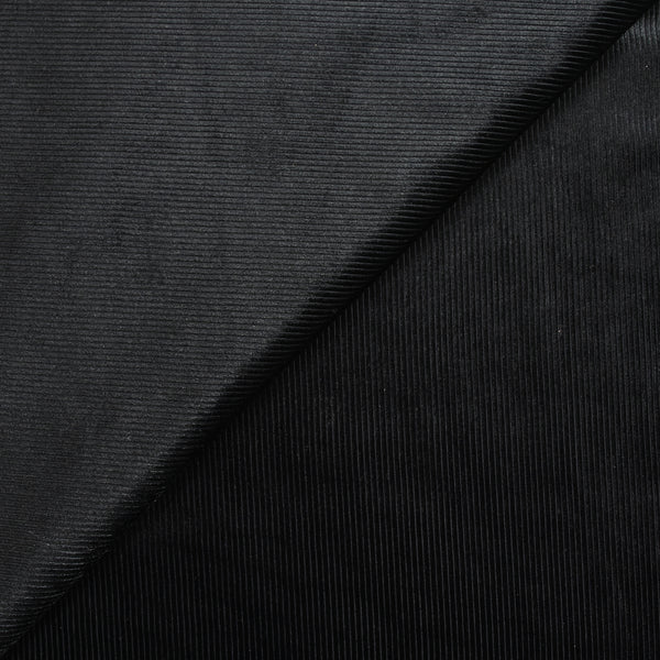 Jersey de velours côtelé doux noir