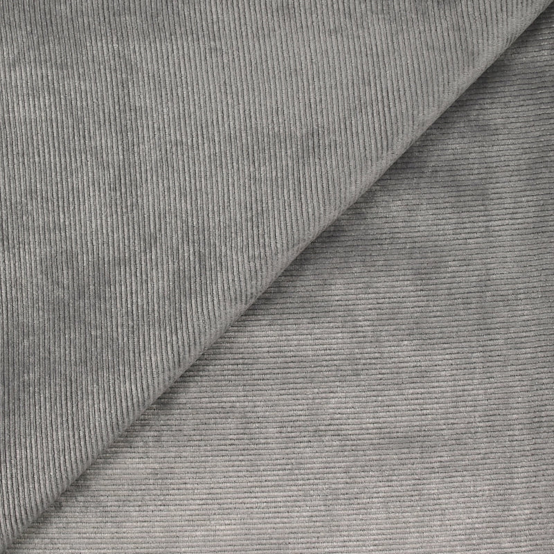 Jersey de velours côtelé tout doux gris