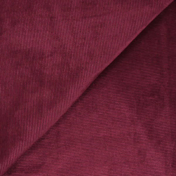 Jersey de velours côtelé tout doux lie de vin