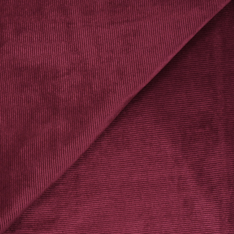 Jersey de velours côtelé tout doux lie de vin