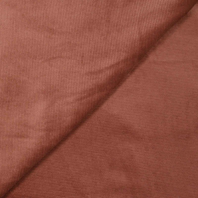 Jersey de velours côtelé tout doux rose saumon