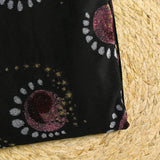 Jersey de velours lurex éclipse fond noir