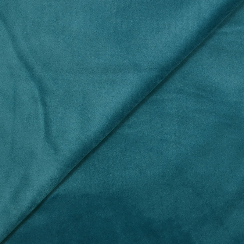 Jersey de velours tout doux bleu paon