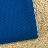 Jersey de viscose côtelé bord-côte bleu cobalt