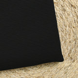 Jersey de viscose côtelé bord-côte noir