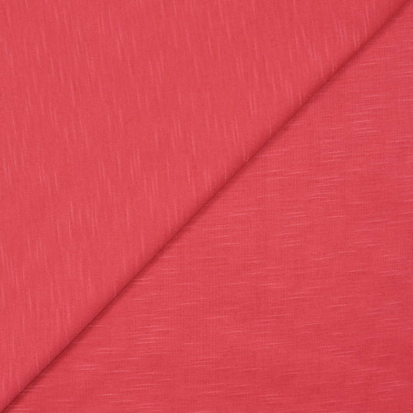 Jersey de viscose flammé rose corail