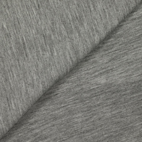 Jersey de viscose gris chiné