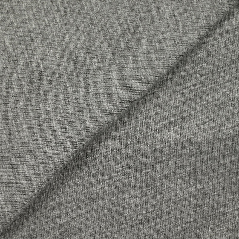 Jersey de viscose gris chiné