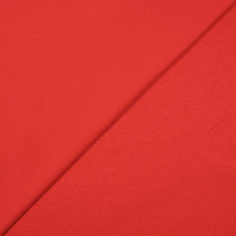 Jersey de viscose rouge feu