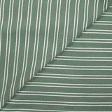 Jersey double face rayé fond eucalyptus