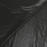 Jersey fin irisé argent fond noir