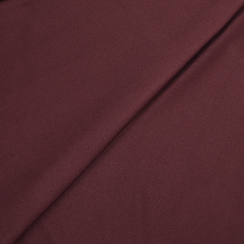 Jersey fin polyester satiné lie de vin