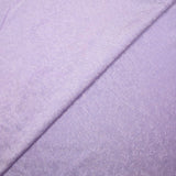 Jersey imprimé pois argentés holographiques fond bleu mauve