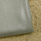 Jersey lamé argent fond sauge pâle